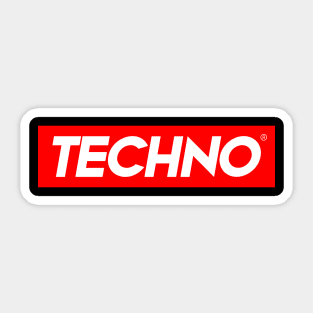 TECHNO MUSIC - Collector from the 90s Sticker